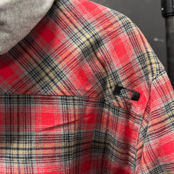 Vintage Oakley Flannel Lined Shirt with Hood - Picture 9 of 14